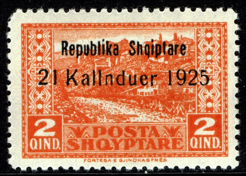 Albania #172  MOG - Gjirkaster Overprinted (1925)