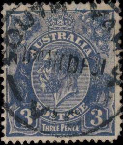 AUSTRALIA - 1931 - CDS OF SOUTH YARRA, VIC ON SG100b 3d die II