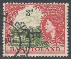 Basutoland Scott 64a - SG61, 1961 Elizabeth II 2.1/2c Type I used