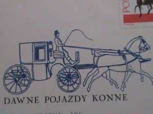 ​POLAND-1965 SC#2966 FDC HORSE DRAWN CARRIAGES-LANCUT MUSEUM-MINT FDC VF