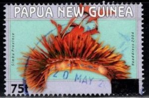 Papua New Guinea - #1156 Headdress Surcharged - Used