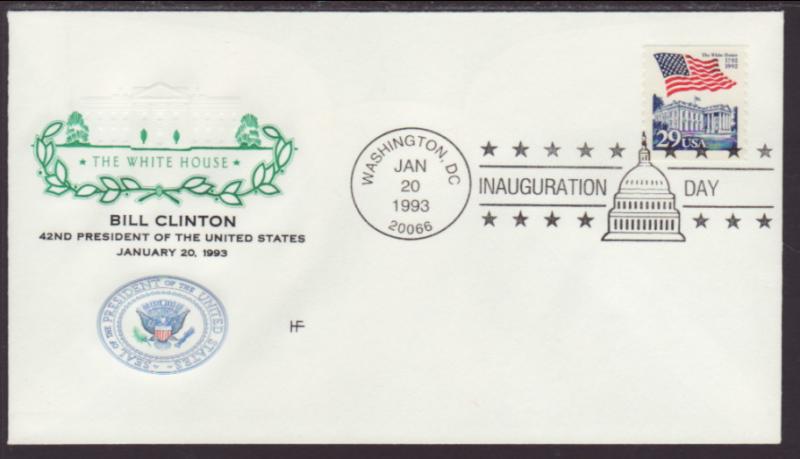 Bill Clinton 1st Term Inauguration 1993 House Farnam U/A 