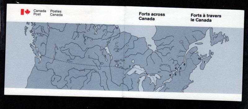 Canada # 992a Booklet Forts!