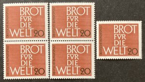 Germany 1962 #854, Advent Collection, Wholesale Lot of 5, MNH, CV $1.50