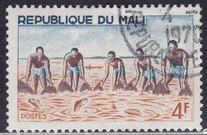 Mali 89 CTO 1966 Large Net Group Fishing