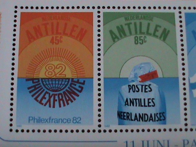 ​NETHELANDS-ANTILLEN- SC#484a  PHILEXFRANCE'82 INTEL.STAMP SHOW -MNH S/S VF