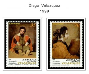 COLOR PRINTED SPAIN 1994-1999 STAMP ALBUM PAGES (58 illustrated pages)