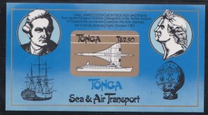 Tonga # 536, Forum on Transportation - Concorde Jet, souvenir Sheet, NH, 1/2 Cat