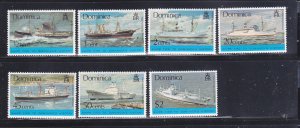 Dominica 434-440 Set MNH Ships (A)