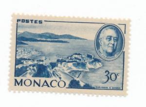 Monaco 1946 Scott 199 MH - 30c, Roosevelt, Monte Carlo