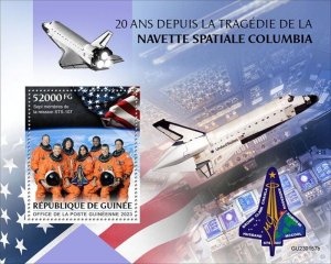 Guinea - 2023 Space Shuttle Columbia - Stamp Souvenir Sheet - GU230157b