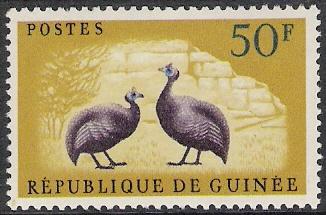 Guinea #227 Helmet Guinea Fowl MNH