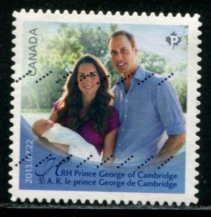 2686 Canada (63c) Prince George Birth SA, used