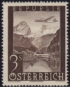 Austria - 1947 - Scott #C50 - mint - Airplane Lake