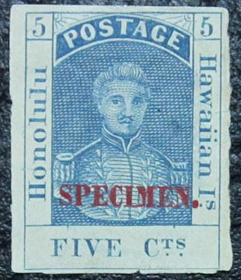 HAWAII 10S Type A Specimen Overprint (#2)