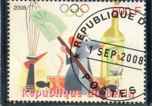 Benin 2008 DISNEY CHARACTER Ratatouille Olympics 1 Stamp Perforated Fine Used VF