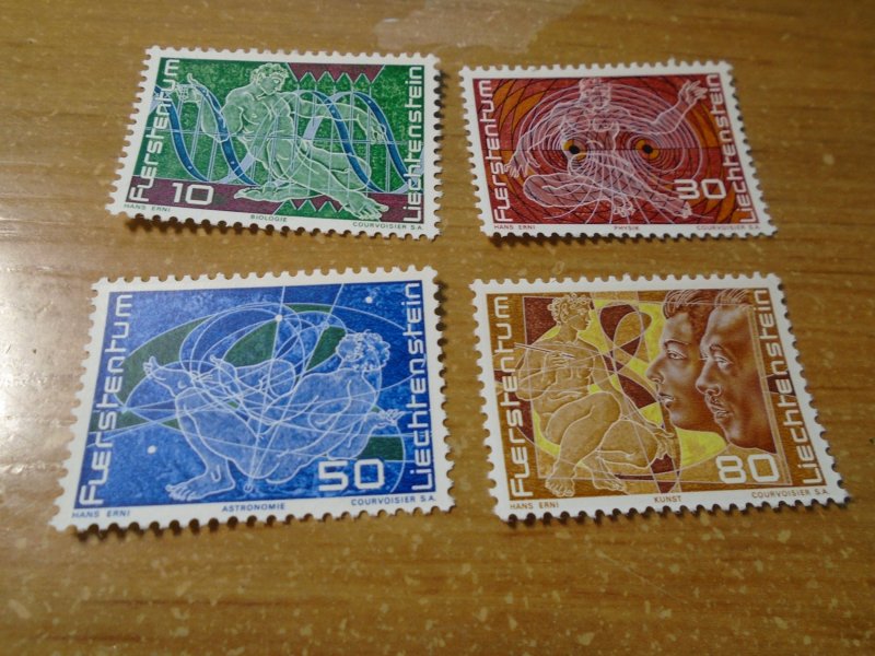 Liechtenstein  #  454-57  MNH