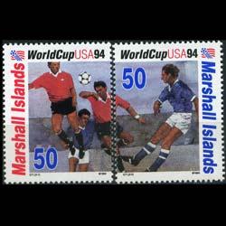 MARSHALL IS. 1994 - Scott# 579-80 Soccer Set of 2 NH no gum