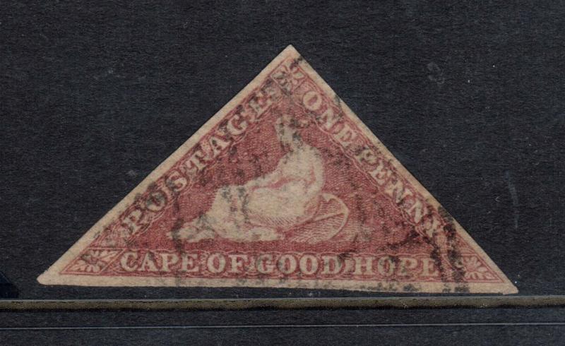 Cape Of Good Hope #3a (SG #5b) Extra Fine Used Gem **With Certificate** 