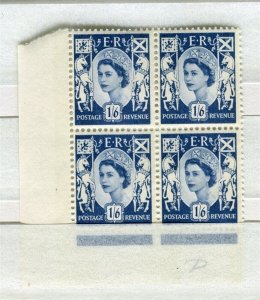 BRITAIN; SCOTLAND 1958-67 early QEII issue MINT MNH Unmounted CORNER BLOCK