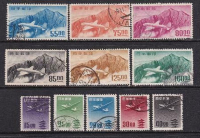 Japan 1951-1952 SC C14-C24 Used