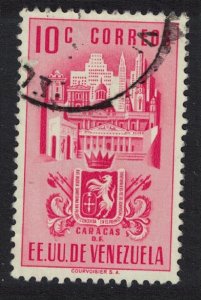 Venezuela Arms issue Federal District of Caracas 10c T3 1951 Canc SC#486 SG#892