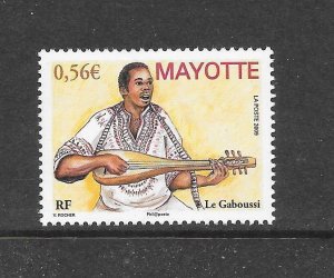 MAYOTTE CLEARANCE #257 MUSICIAN MNH