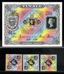 TUVALU SC# 539-42 FVF/MNH