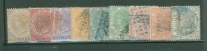 Straits Settlements #10-18  Single (Complete Set)