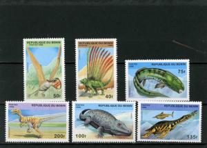 BENIN 1996 Sc#884-889 PREHISTORICAL ANIMALS SET OF 6 STAMPS MNH