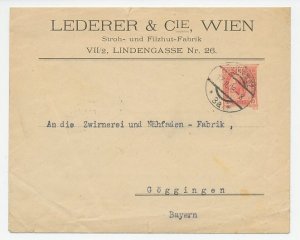 Postal stationery Austria 1908 - Privately printed Straw hat - Felt hat factory