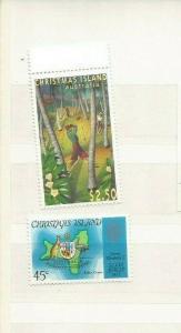 CHRISTMAS ISLAND 1995 SCOTT 369 AND 85 MH