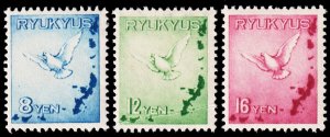 Ryukyu Islands Scott C1-C3 (1950) Mint LH F-VF, CV $136.50 C