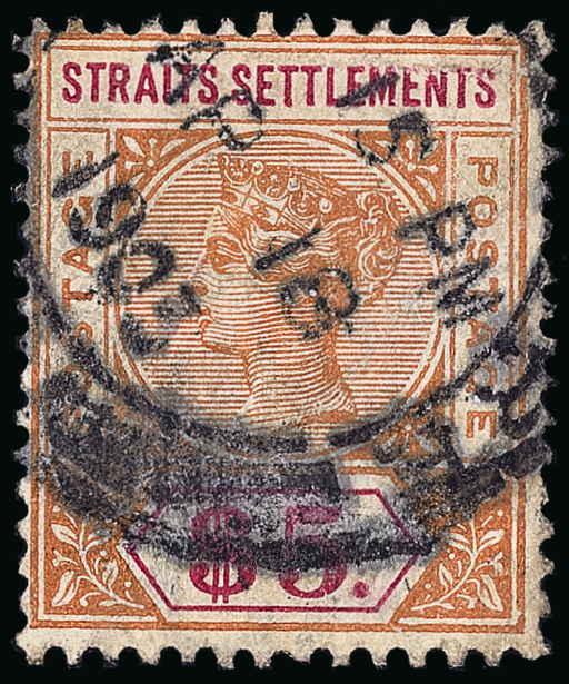 Straits Settlements Scott 43-88 Gibbons 95-105 Used Set of Stamps