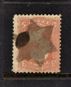 [DC] US Civil War Era Fancy Cancel [S-E* #ST-6P 1] Solid Six-Point STAR