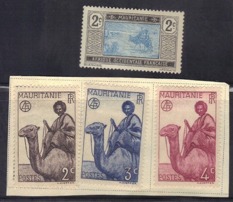 MAURITANIA  SC# 19+76-78 **USED**  1913-40    SEE SCAN