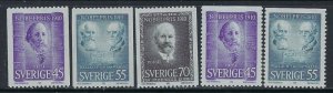 Sweden 878-82 MNH 1970 Nobel Prize  (ak3917)