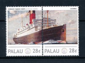 [90521] Palau  Ships Laconia Ocean Liners Cunard Line Pair MNH