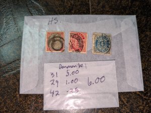 Denmark # 31 u, 39 u, 42 u