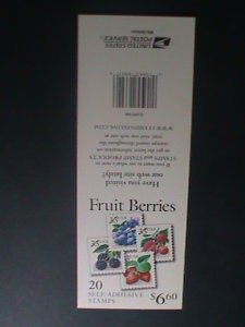 ​UNITED STATES-2000-SC# 3404-7 THE AMERICAN BERRIES-MNH BOOKLET VERY FINE