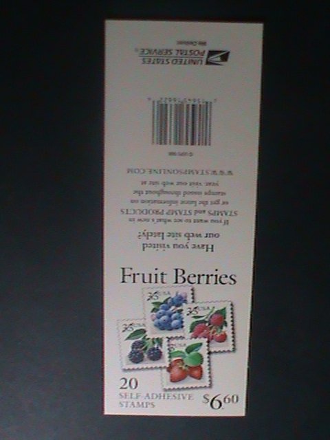 ​UNITED STATES-2000-SC# 3404-7 THE AMERICAN BERRIES-MNH BOOKLET VERY FINE