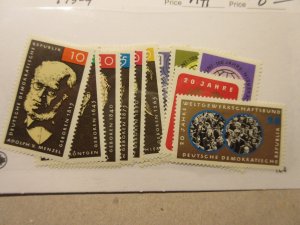 GERMANY DDR Scott 753-5, 769-70, 771-2, 773-4 MINT HINGED Cat $8.45