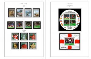 COLOR PRINTED GIBRALTAR 1886-2010 STAMP ALBUM PAGES (197 illustrated pages)