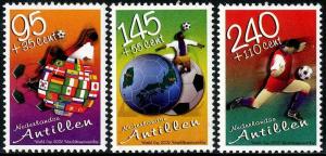 HERRICKSTAMP NETHERLANDS ANTILLES Sc.# B353-55 World Cup Soccer 2002