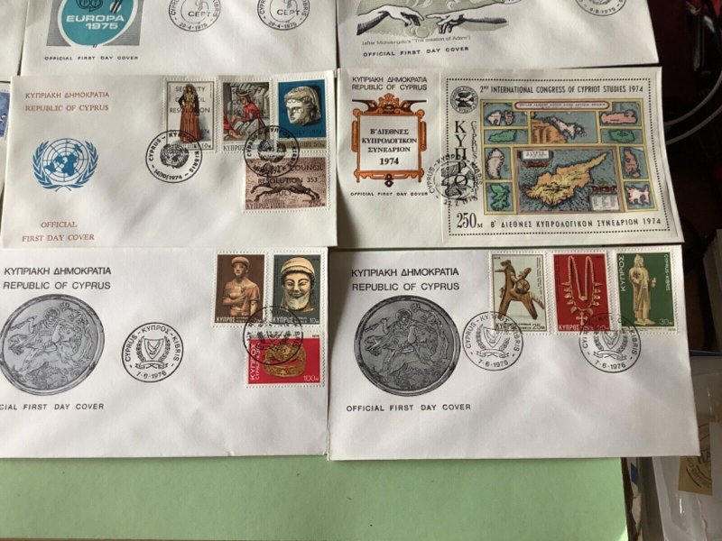 Cyprus first day covers 16 items Ref A1915