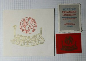 NORWEX  1955 Oslo Norway MNH Philatelic Souvenir Ad Label