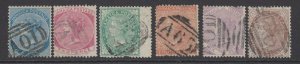 Jamaica, Scott 7-12 (SG 8-13), used