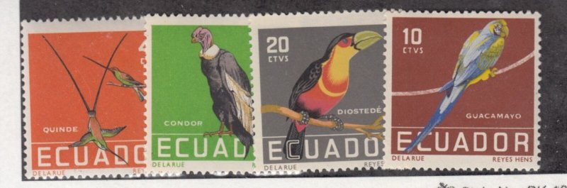 Ecuador Sc 634-7 NH issue of 1958 - Birds 