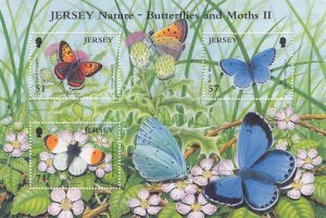 Jersey 2006 Butterflies & Moths M/Sheet - NHM