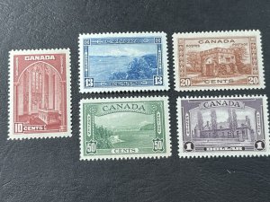 CANADA # 241-245--MINT/NEVER HINGED-----COMPLETE SET------1938